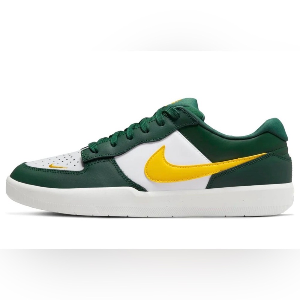 Brand‎ Nike SB Force 58 Premium Leather Green Yellow White Size 12